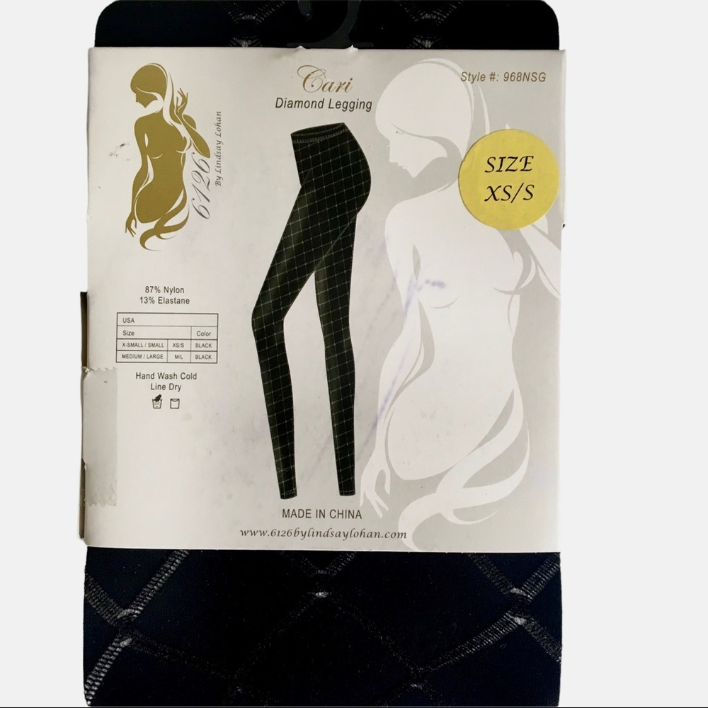 NWT Lace Leggings Footless Tights Black XS / S